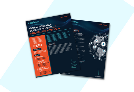 Global Insurance Company Achieves 2X Productivity Hours/Day